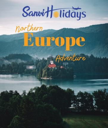 Europe tour packages banner featuring iconic European landmarks and destinations
